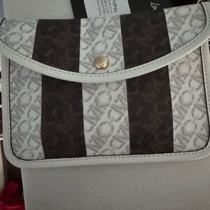 Michael Kors Black and White Clutch